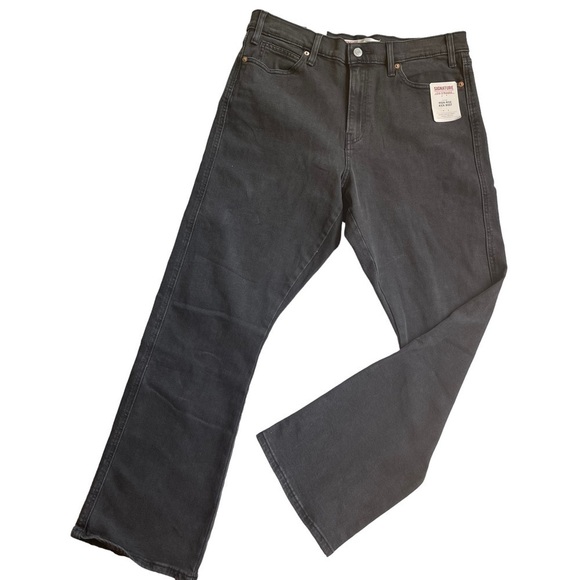 Levi Strauss Womens Size 10 Heritage High rise Kick Boot Black denim jeans NWT - Picture 9 of 9